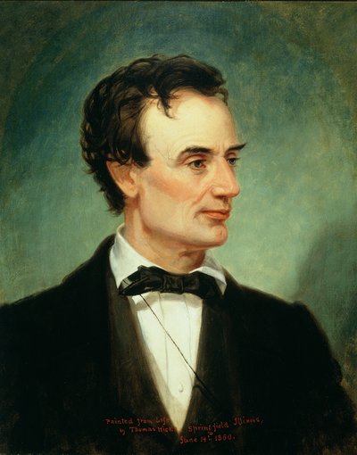 Abraham Lincoln, 1860 by Thomas Hicks